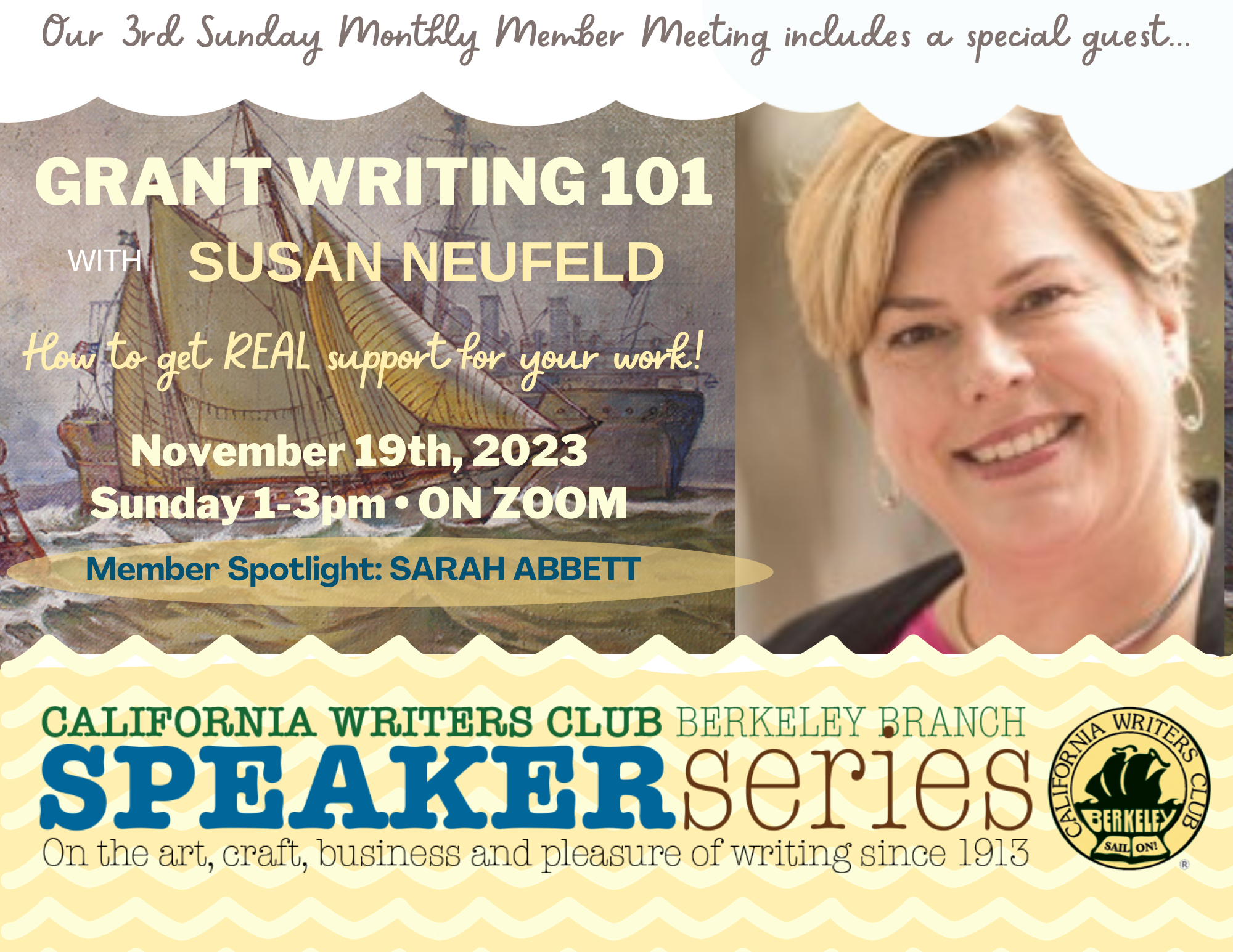 “Grant Writing 101” with Susan Neufeld Paul on November 19th, 2023